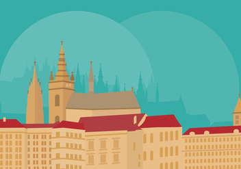 Prague Landmarks - бесплатный vector #437485